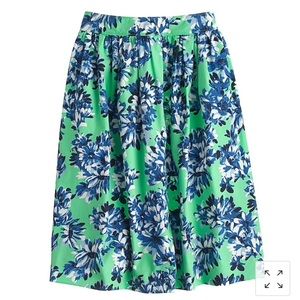 J.Crew floral skirt with pockets